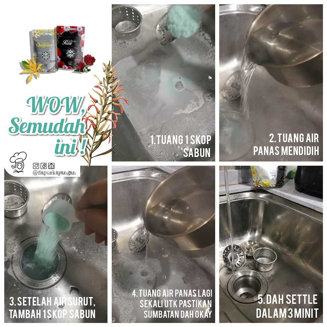  tiada lagi masalah pipe sinki tersumbat
