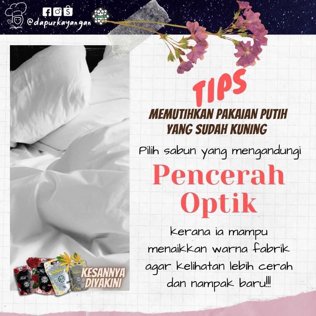  dari pakaian kuning bertukar jadi putih berseri